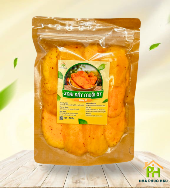 Xoài sấy dẻo vị cay   ít 500gr 